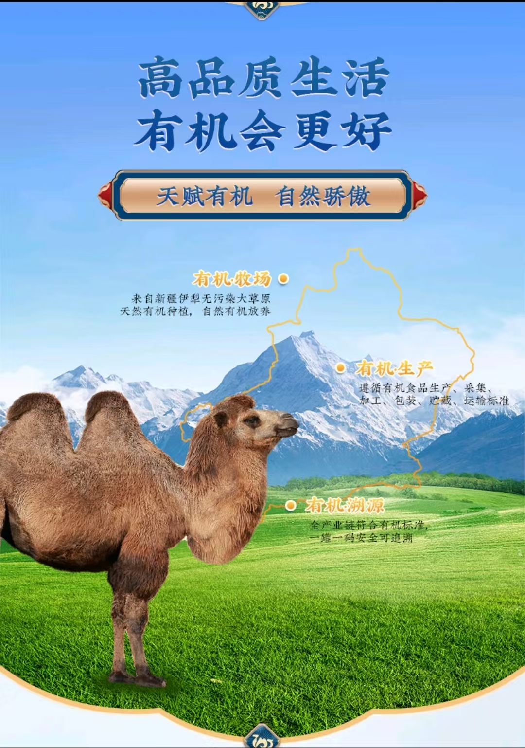 依巴特有机纯骆驼乳粉320g