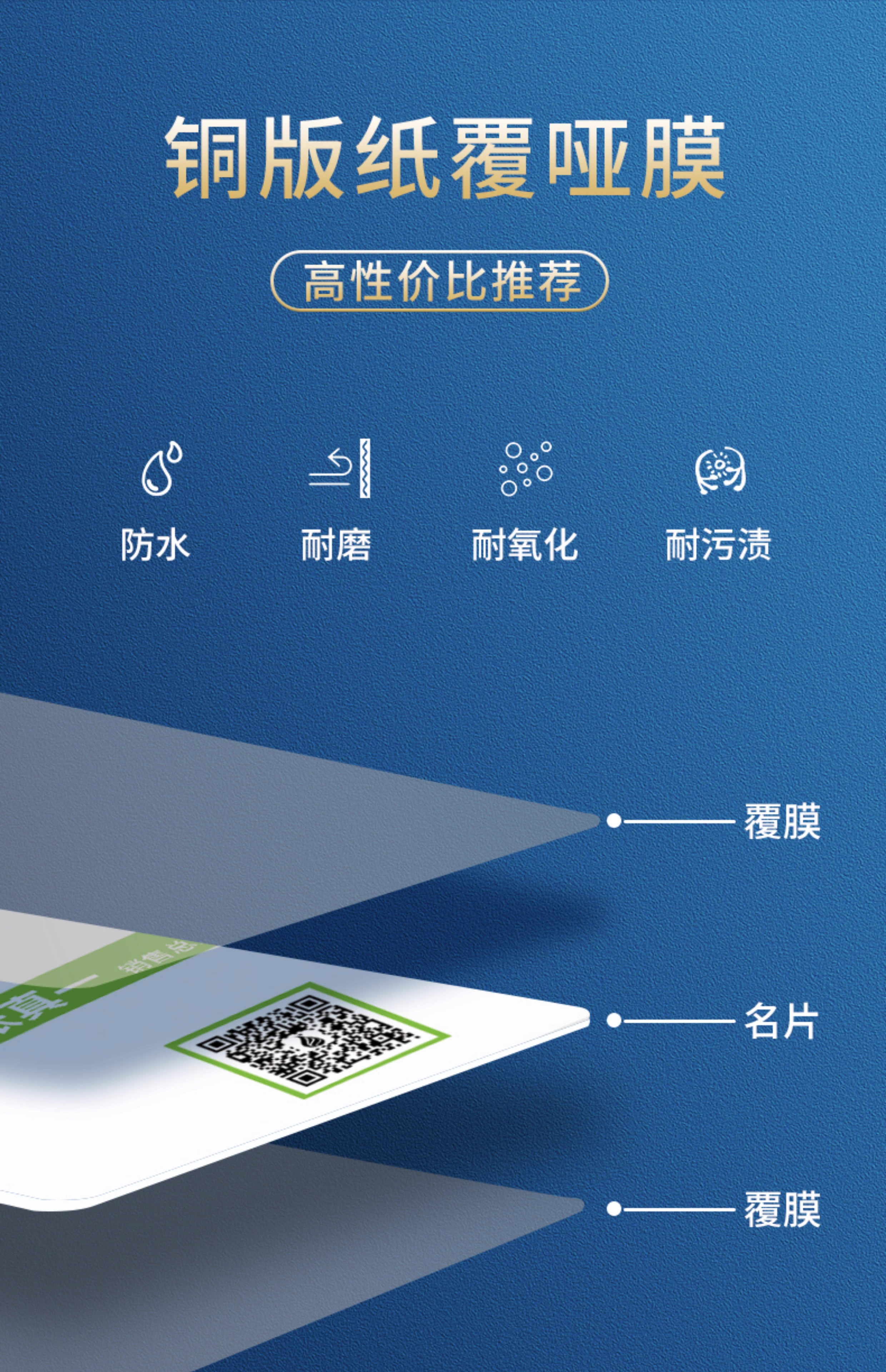 铜版纸名片