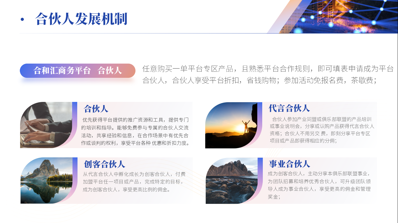 合和汇合伙人平台共建