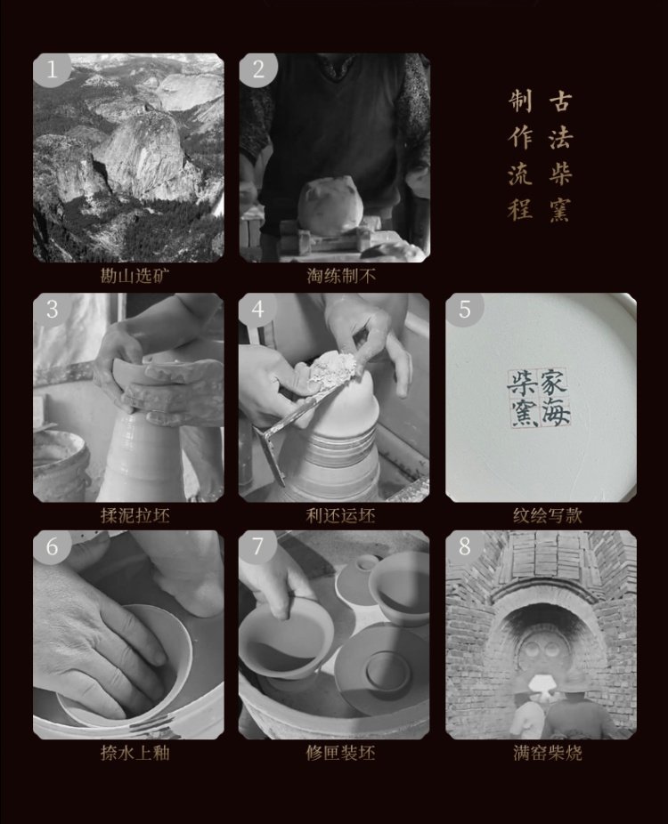 窑变花釉仿王步花瓶 家海窑“柴”