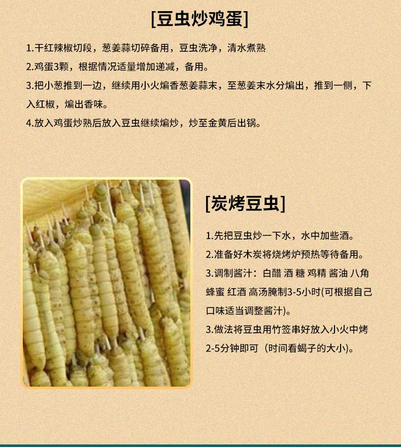 山东特产入地豆虫鲜活速冻新鲜高蛋白可食用豆丹豆青虫顺丰包邮