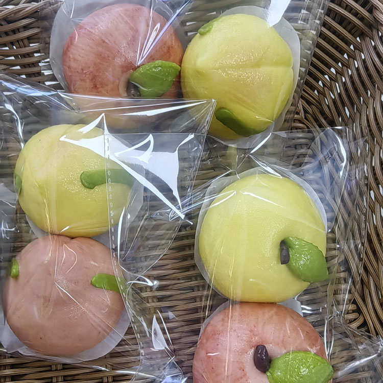 手工寿桃苹果奶黄包/2个（满50元3公里内送货）