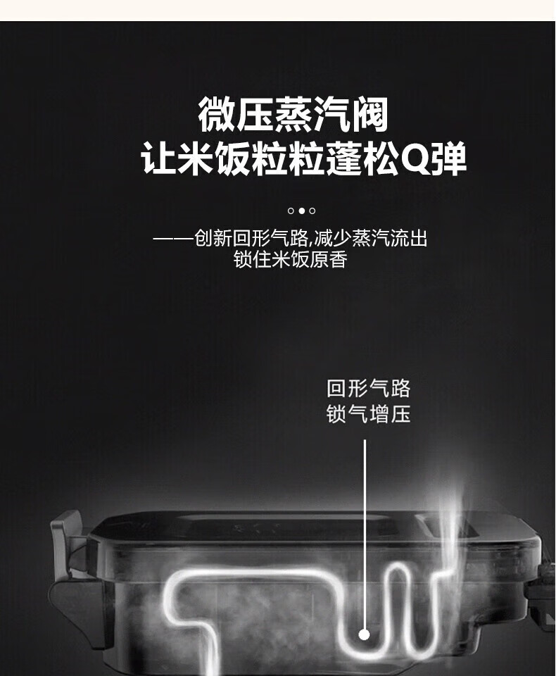 美的电饭煲大容量微压焖香蒸汽5层内胆7段熬煮智能预约微晶聚能电饭锅不粘内胆 MB-FB40XQD61- 4