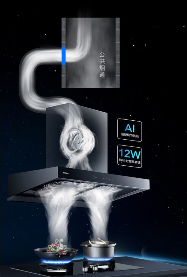 老板 ROBAM油烟机83K12S双腔双吸抽烟机挥手智控