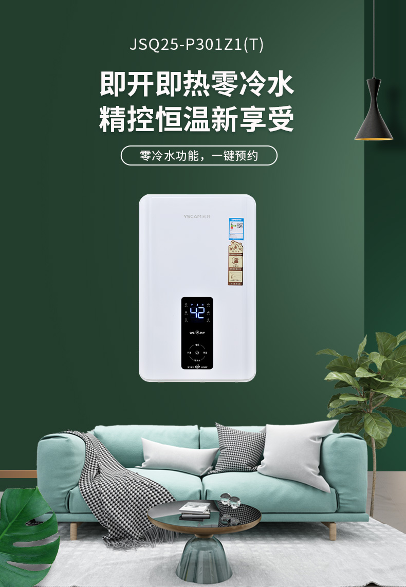 元升燃气热水器 直流零冷水（13L）