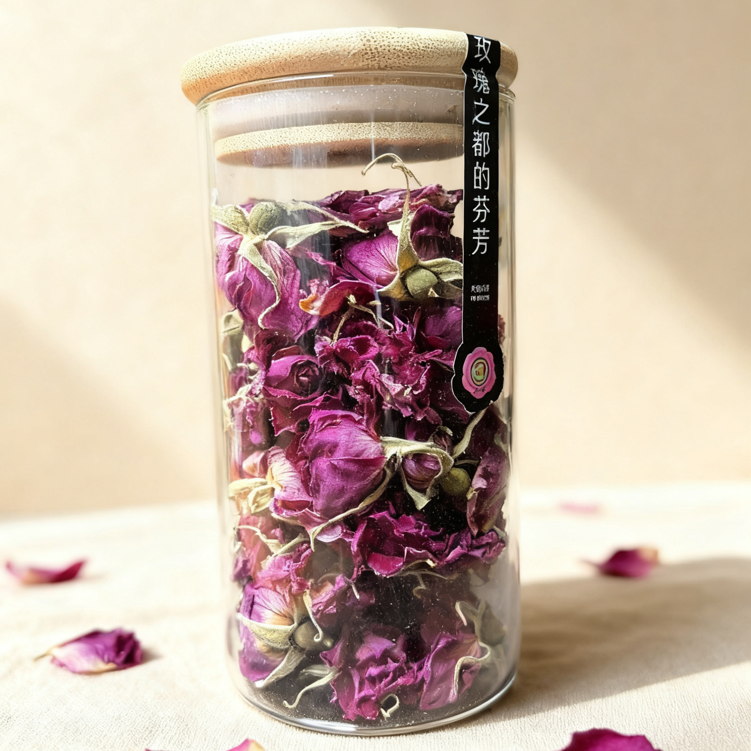 天竞玫瑰干花冠