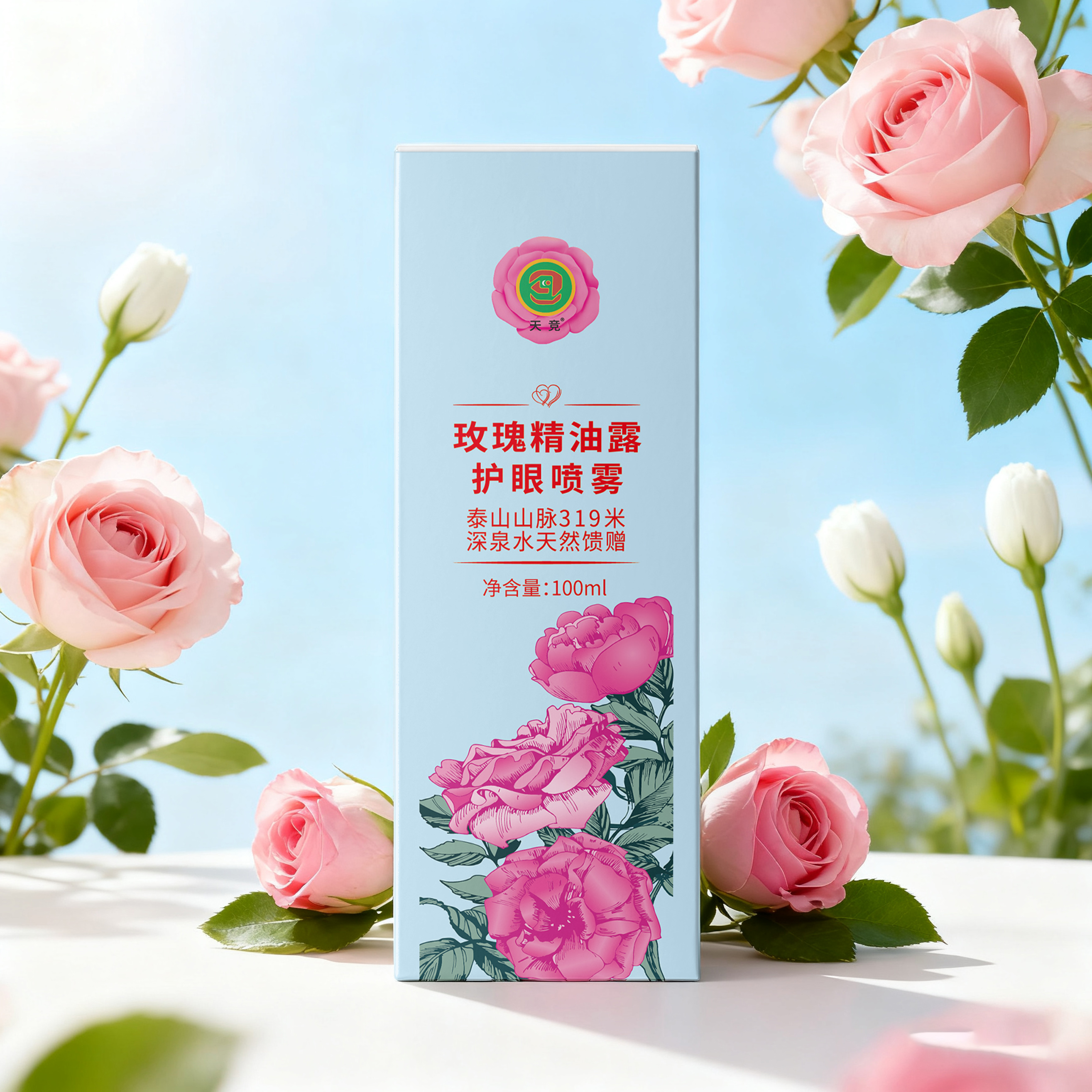 天竞玫瑰精油露护眼喷雾