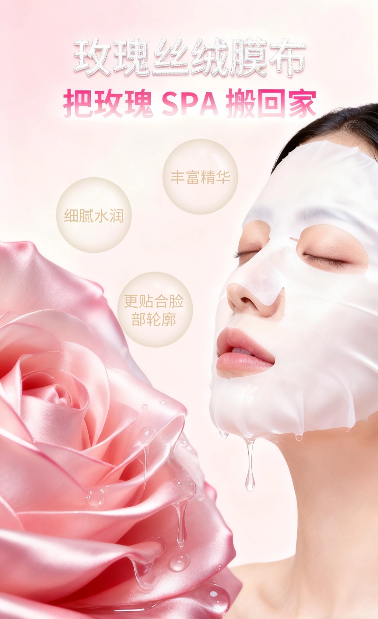 【双12钜惠】依依续照玫瑰面膜（盒装，5片/盒）