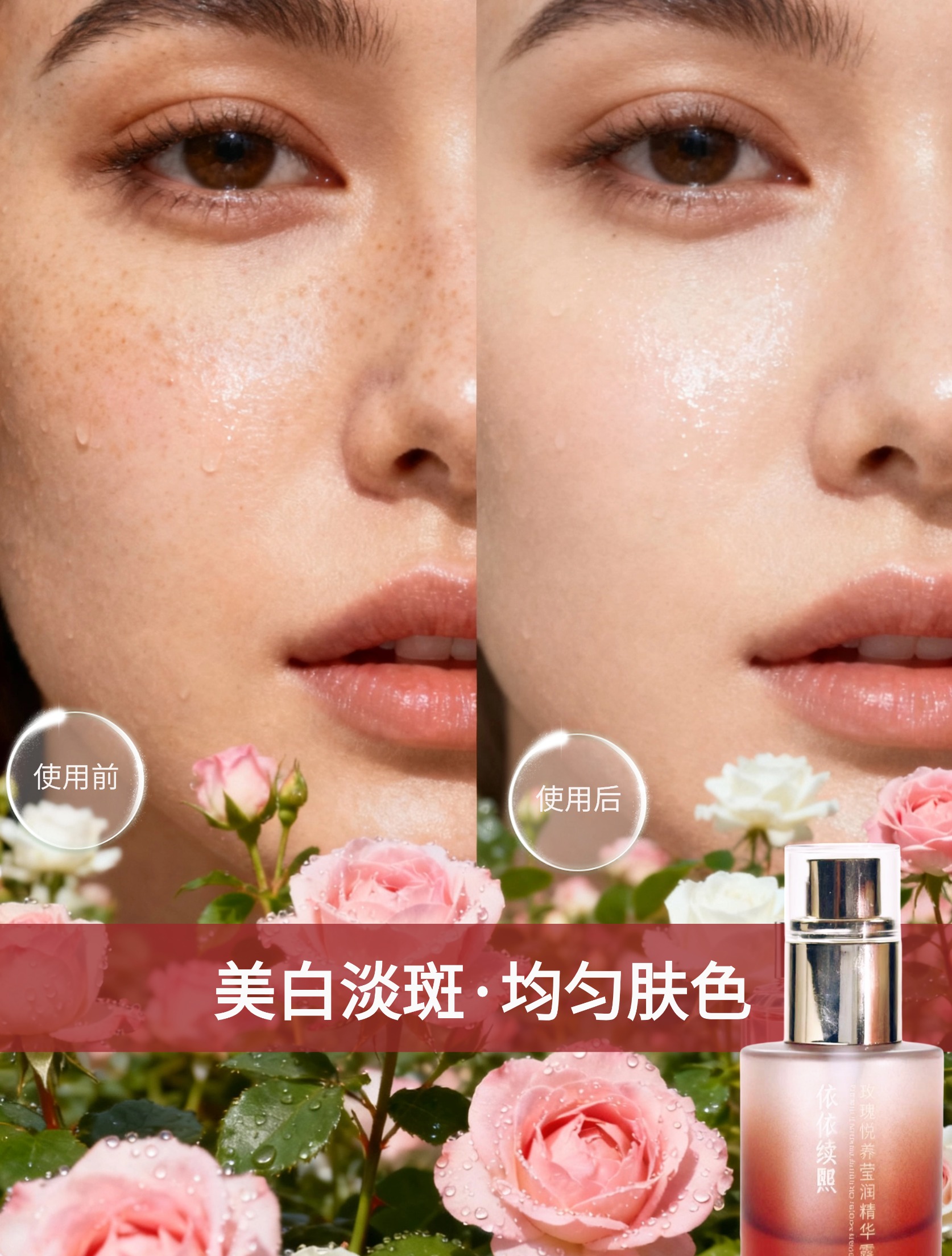 【双12钜惠】依依续照玫瑰悦养莹润精华露（30ml）