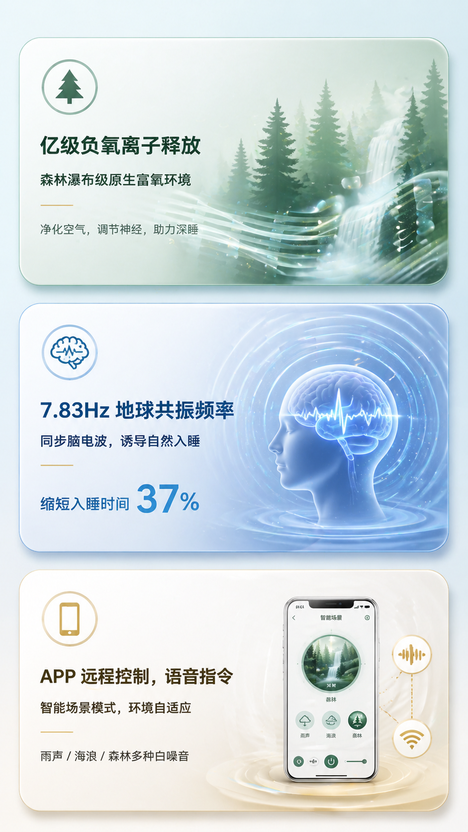 智能负氧离子睡眠仪