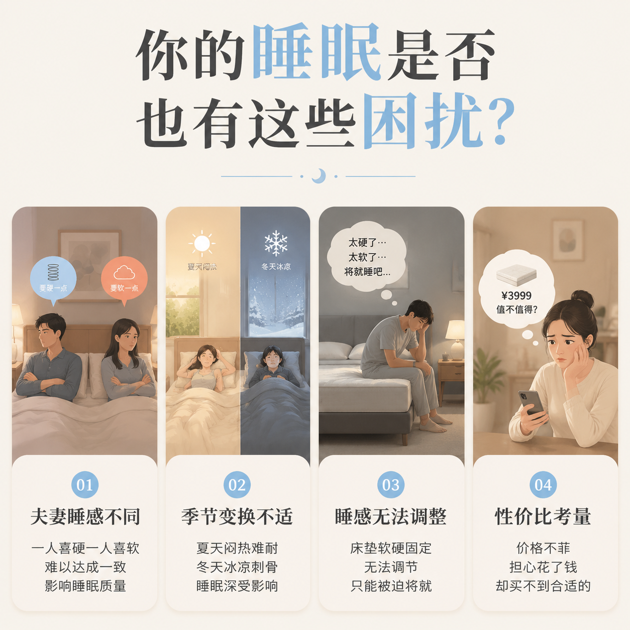 可调节睡眠床垫