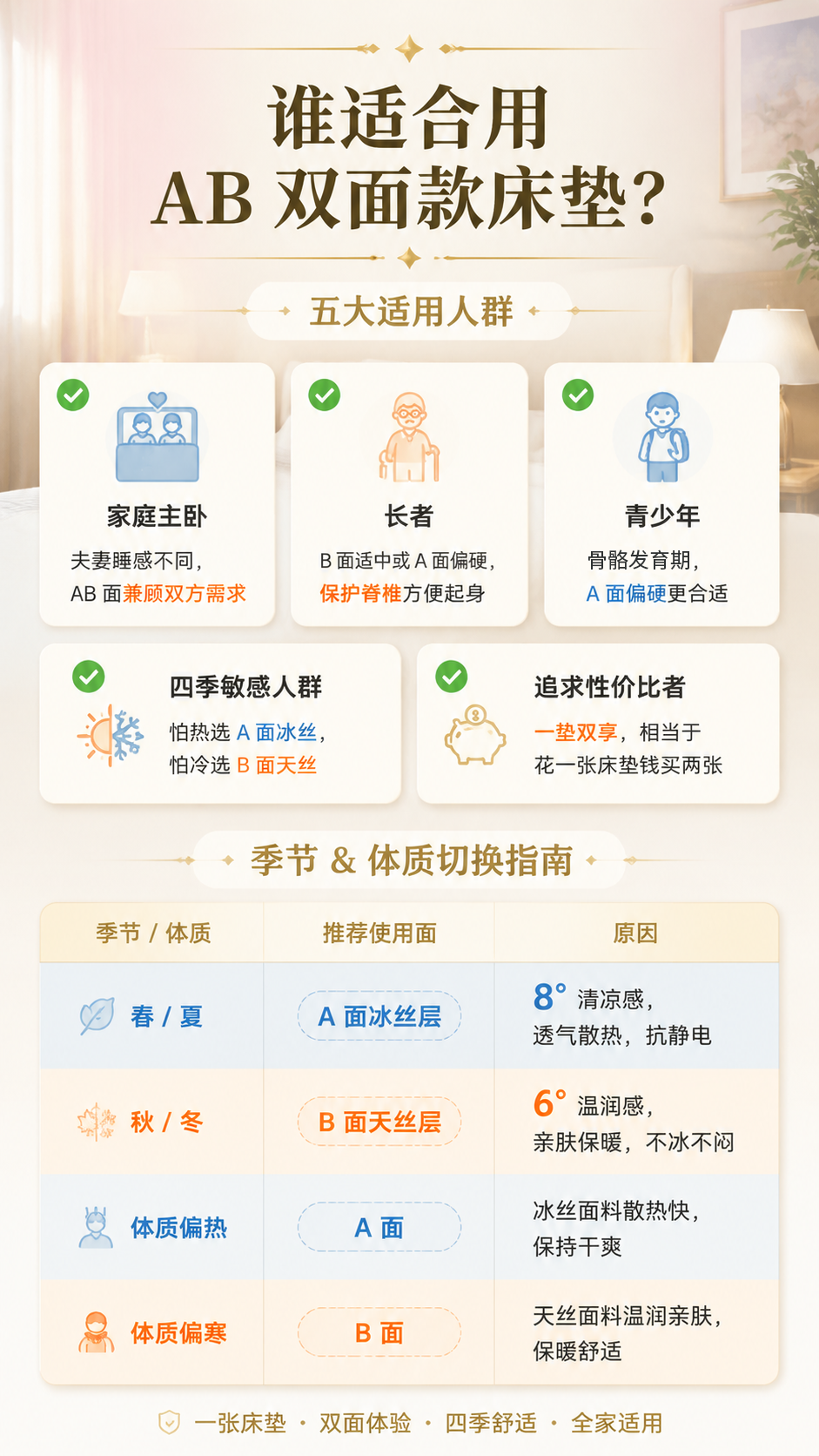 可调节睡眠床垫