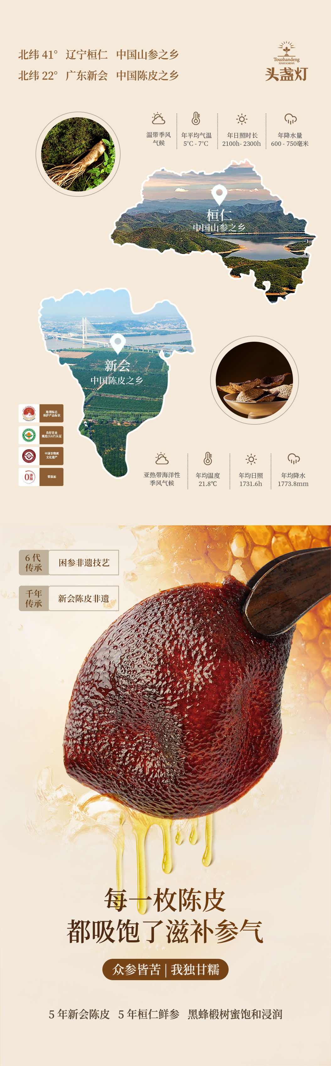 30头盏灯-即食人参陈皮（10片装）