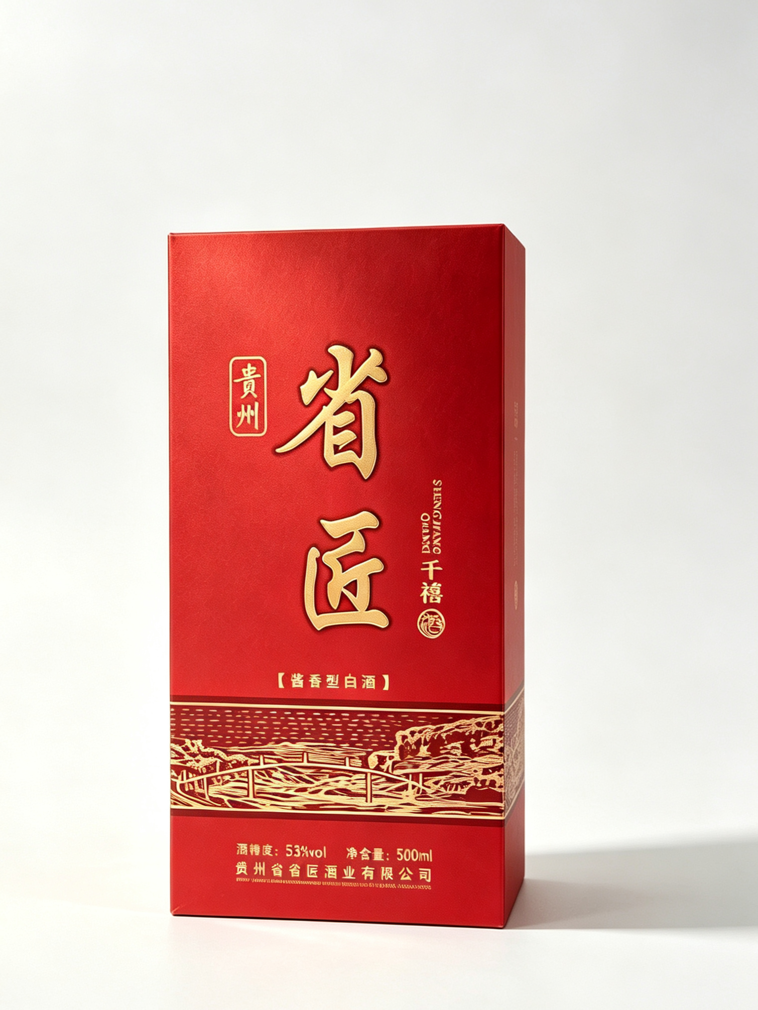 贵州省省匠酒 酱香型 白酒53度 500ml