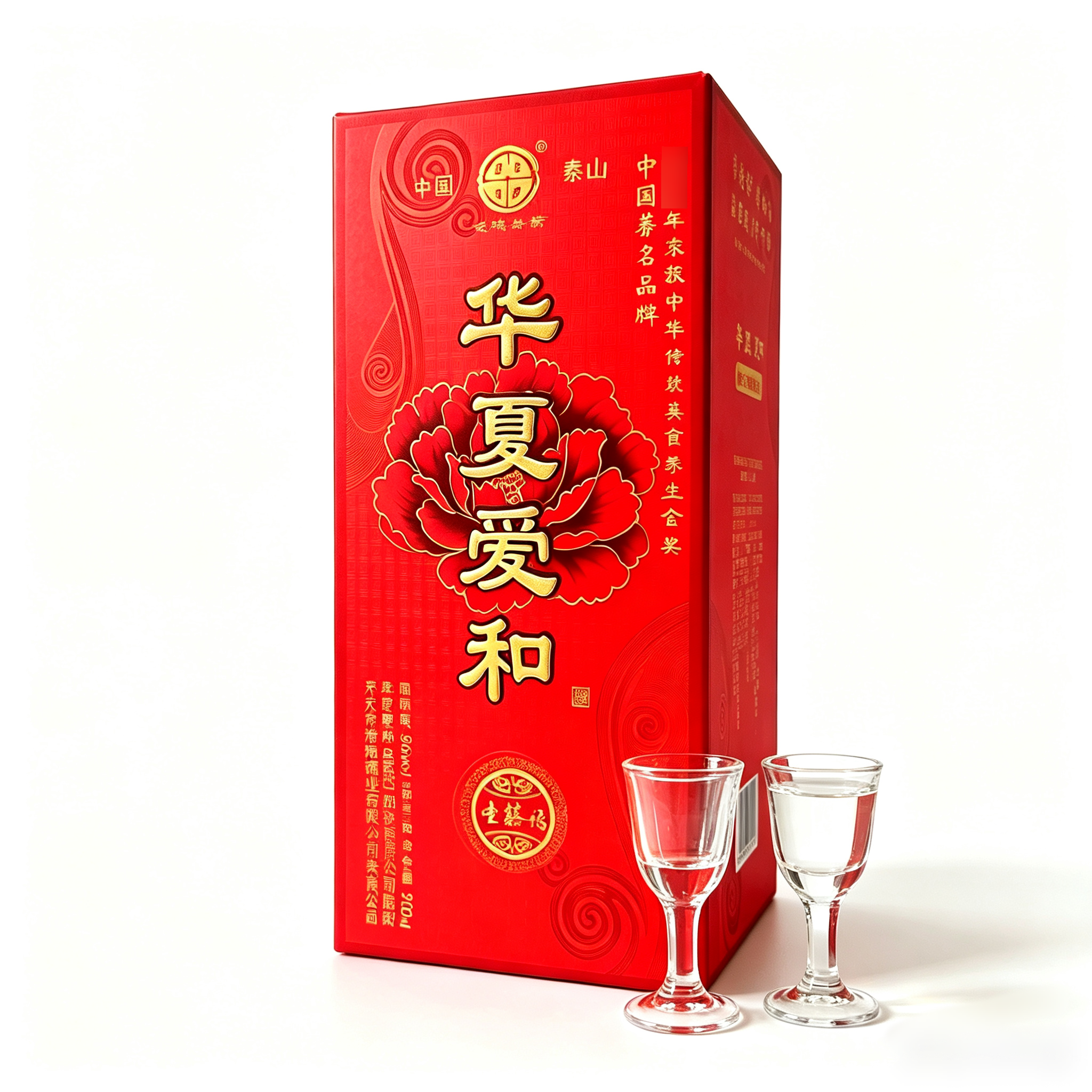 华夏爱和 浓香型白酒 500ml/瓶 39度