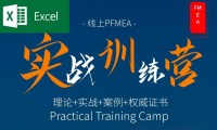 2022年第三期~FMEA线上训练营~ 含证书实战班！