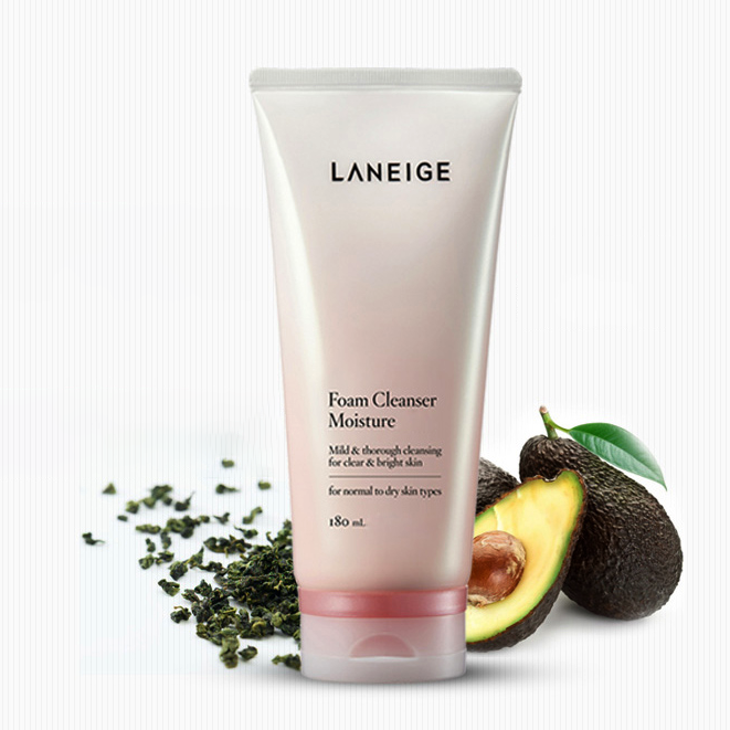 韩国 LANEIGE兰芝  清爽补水保湿泡沫洗面奶180ml