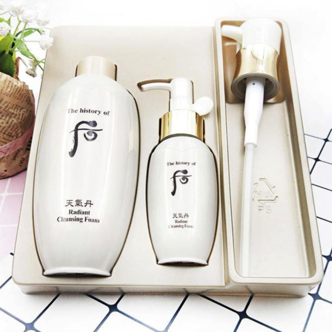 韩国 whoo后 天气丹 华泫洁面洗面奶套盒200ml+50ml