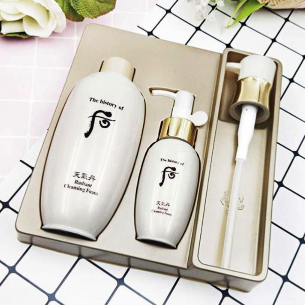 韩国 whoo后 天气丹 华泫洁面洗面奶套盒200ml+50ml